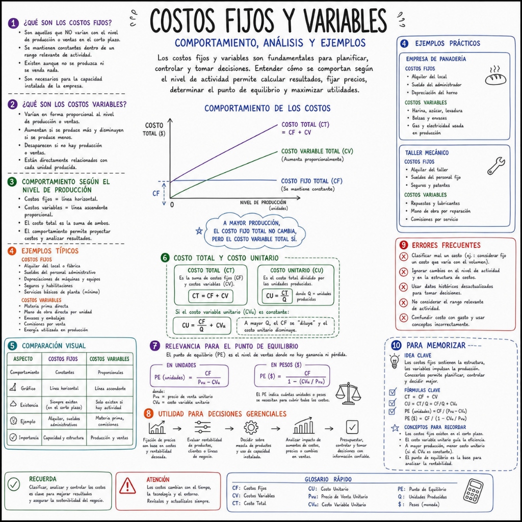 Costos Fijos y Variables: Comportamiento, Análisis y Ejemplos