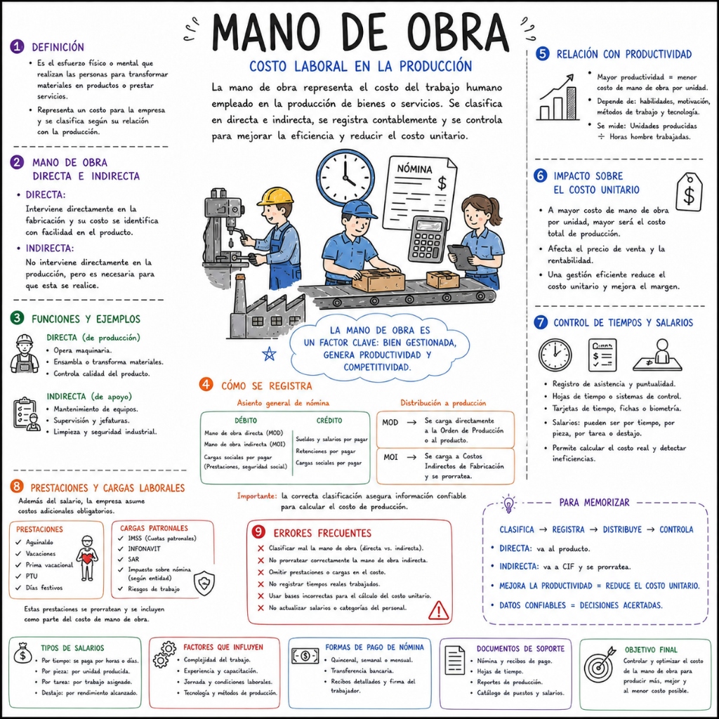 Mano de Obra: Costo Laboral en la Producción