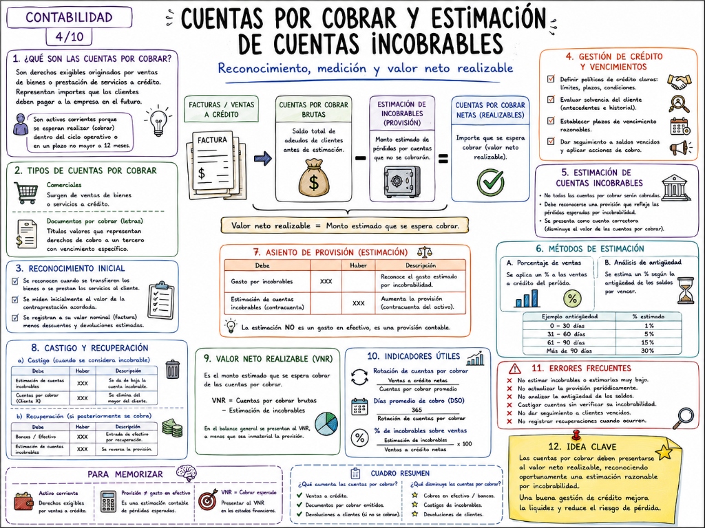 Cuentas por Cobrar y Estimación de Cuentas Incobrables